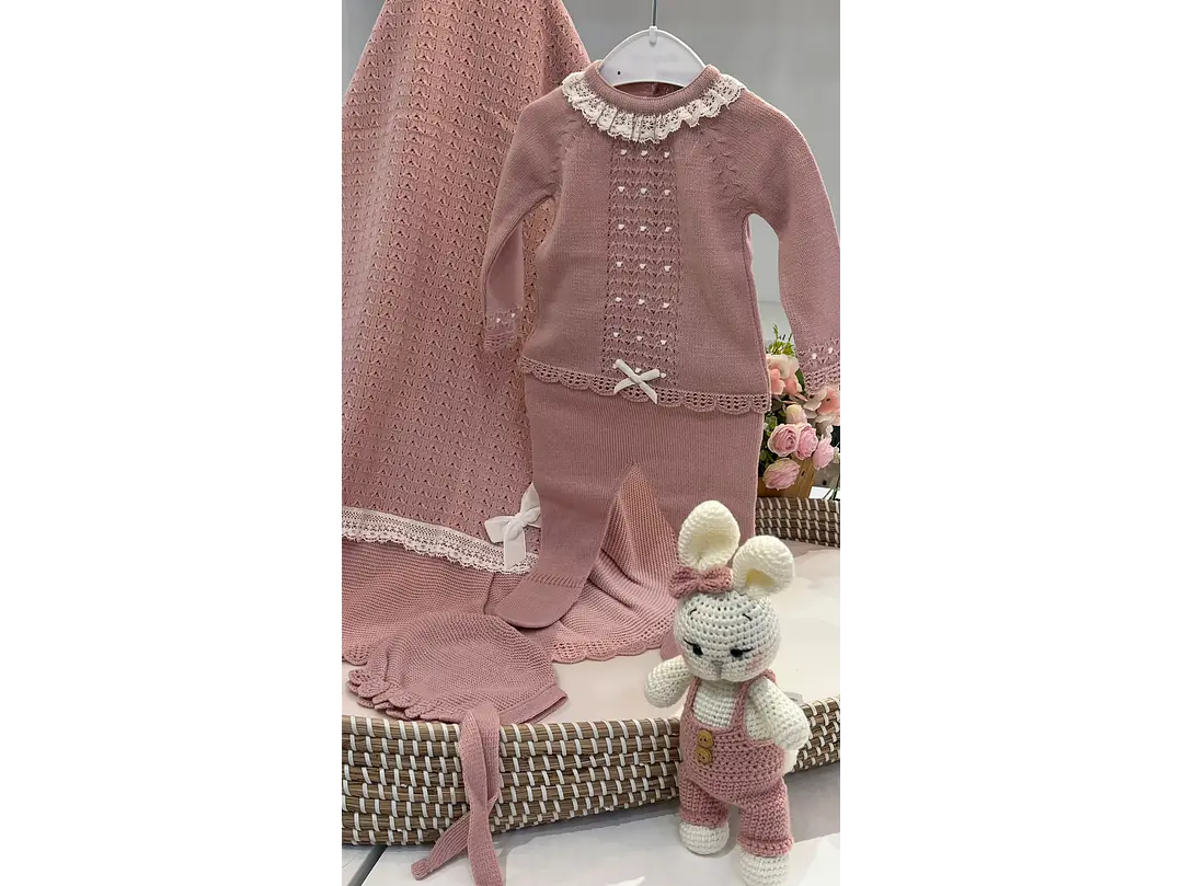 Set Primera Puesta Española 3M Palo-Rosa  1