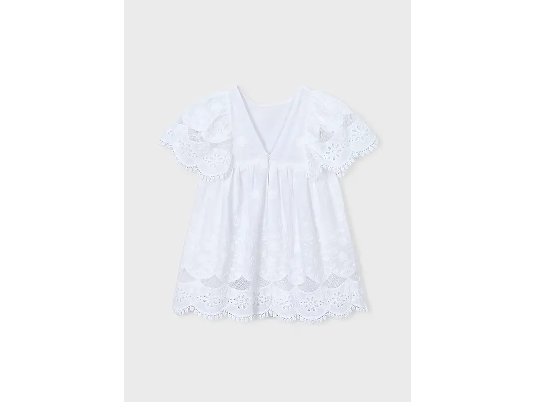 Vestido Mayoral Blanco  4