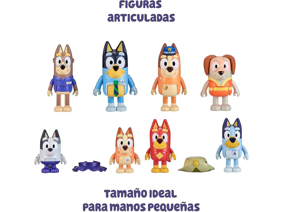  Bluey - Paquete de 8 figuras de aventura 2
