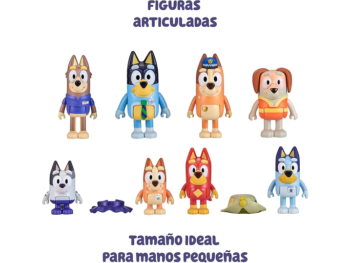  Bluey - Paquete de 8 figuras de aventura 2