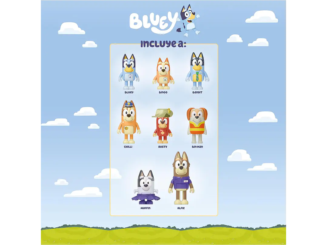  Bluey - Paquete de 8 figuras de aventura 3
