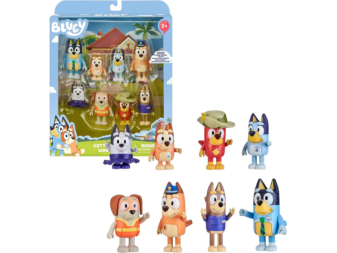  Bluey - Paquete de 8 figuras de aventura 1