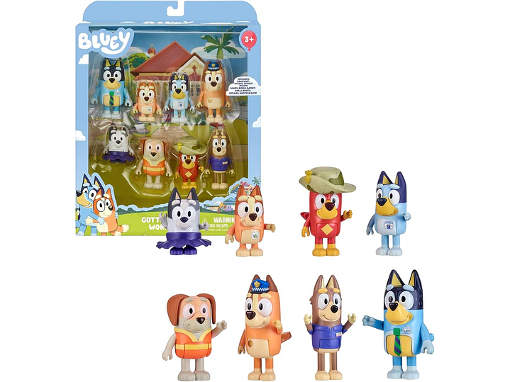  Bluey - Paquete de 8 figuras de aventura 1