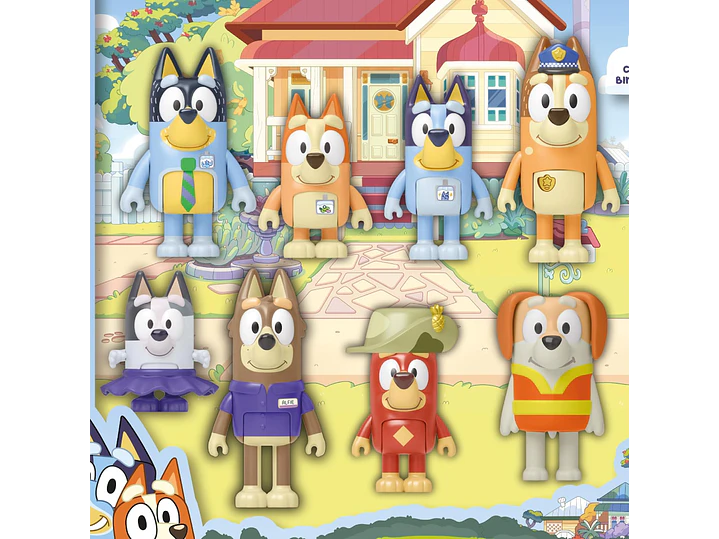  Bluey - Paquete de 8 figuras de aventura 5