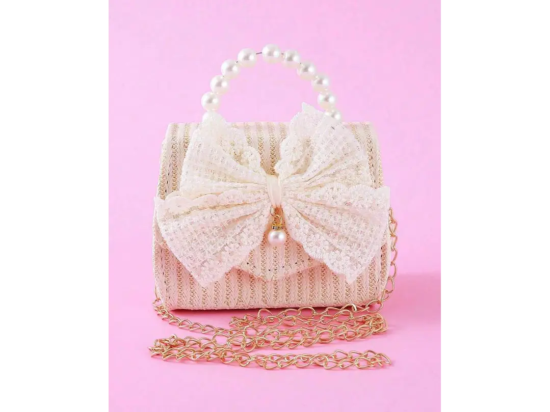Bolso Beige Encaje 1