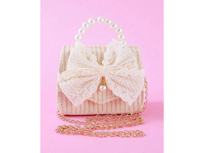 Bolso Beige Encaje 1
