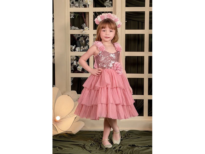 Vestido Valentina Rosa 1