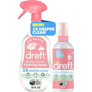 Dreft Espray Espumoso Para Limpiar Biberones Y Platos  21 Onzas