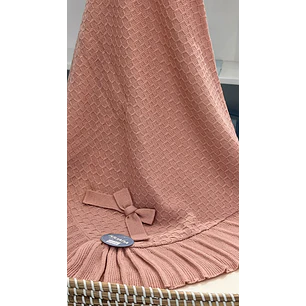 Cobertor Español Rosa Empolvado 