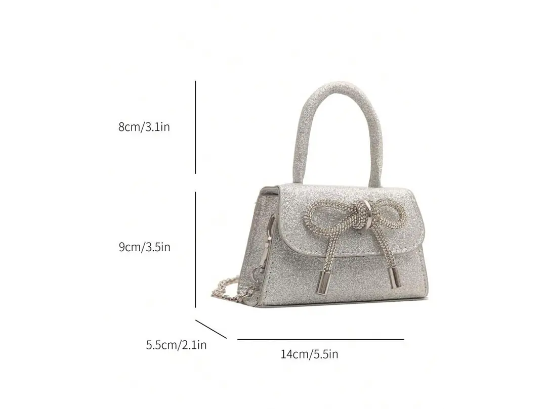 Bolso Fashionista Plateado  2