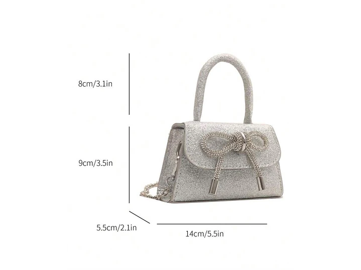 Bolso Fashionista Plateado  2