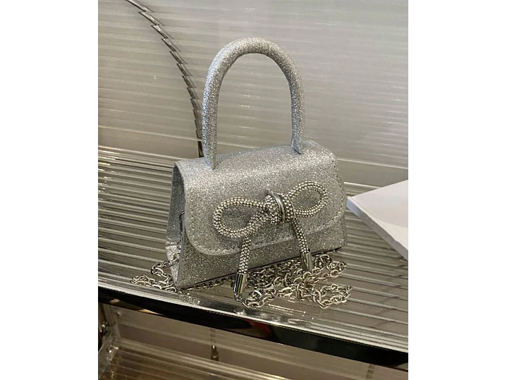 Bolso Fashionista Plateado  1