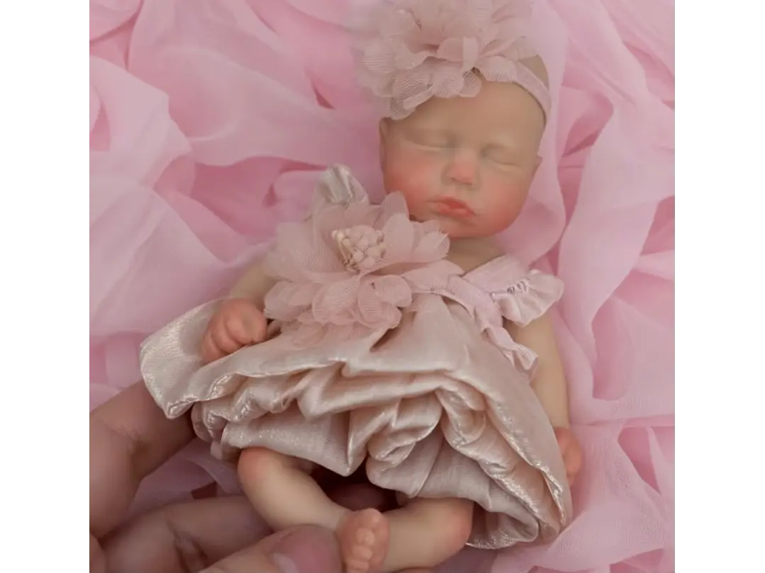  Muñeca de bebé Reborn de silicona de 16Cm suave al tacto 1