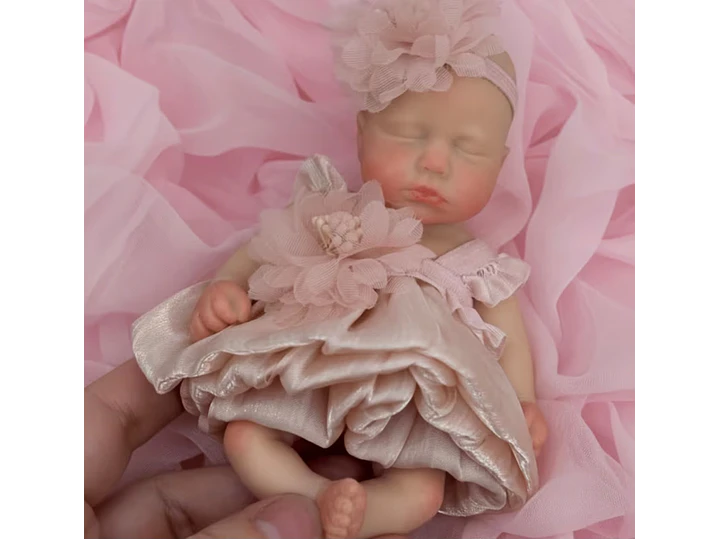  Muñeca de bebé Reborn de silicona de 16Cm suave al tacto 1