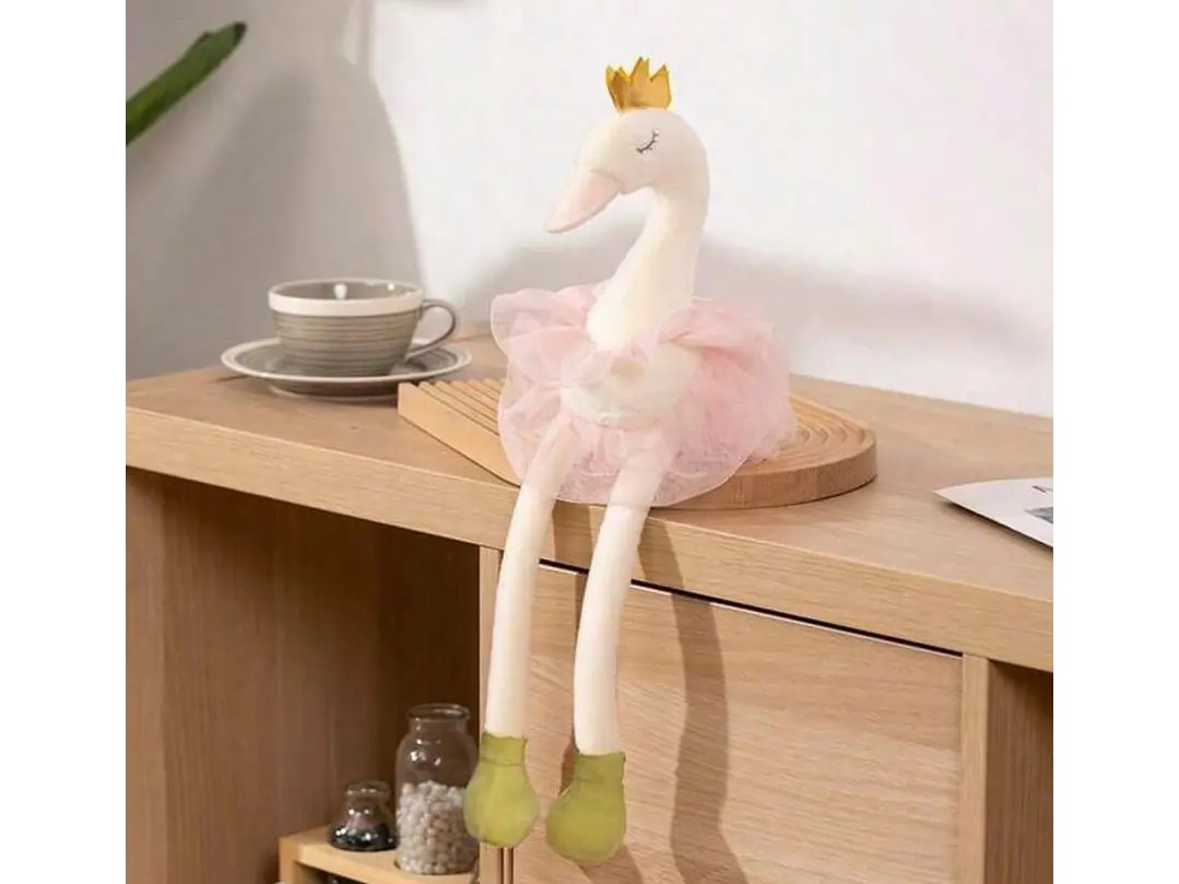 Muñeco De Apego Cisne Rosa  3