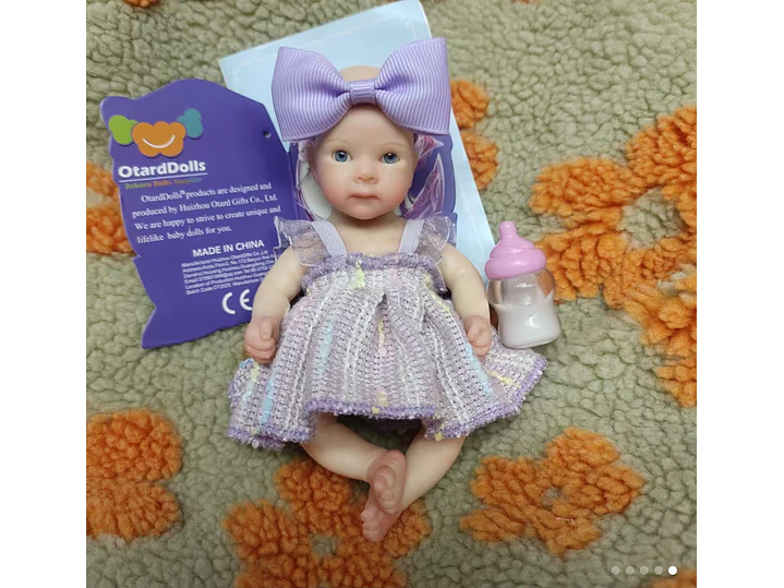Muñeca de bebé Reborn de silicona de 16Cm suave al tacto 5