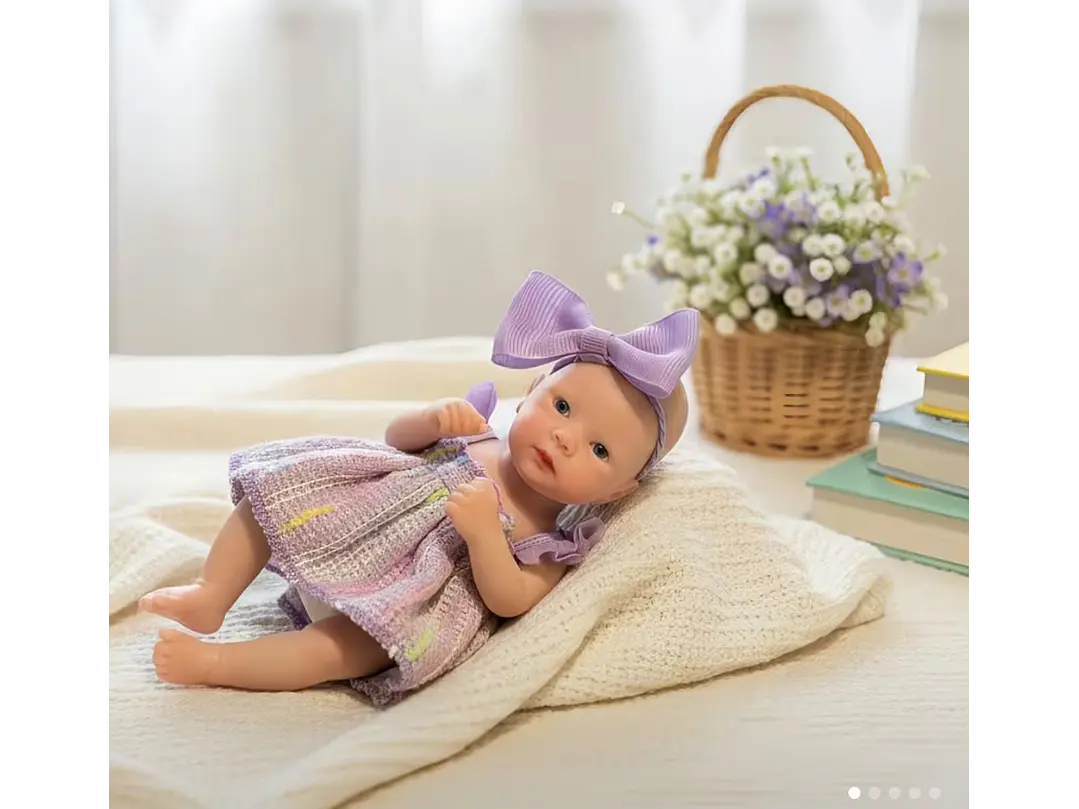 Muñeca de bebé Reborn de silicona de 16Cm suave al tacto 1