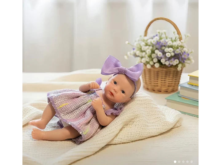 Muñeca de bebé Reborn de silicona de 16Cm suave al tacto 1