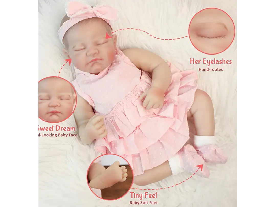 Muñecas de bebé Reborn – Muñeca de bebé 50Cm 4