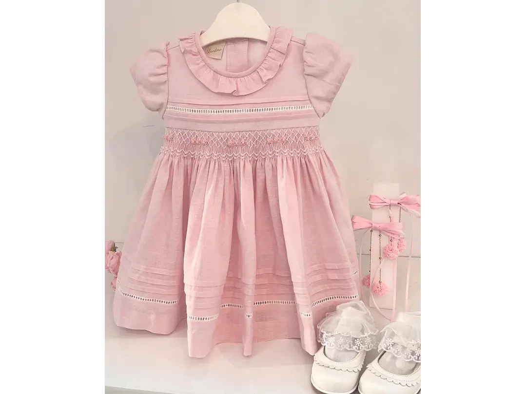 Vestido Nido De Abeja Lina 1