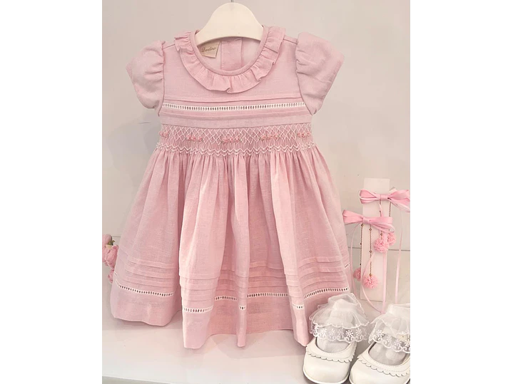 Vestido Nido De Abeja Lina 1