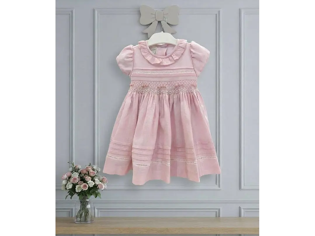 Vestido Nido De Abeja Lina 3