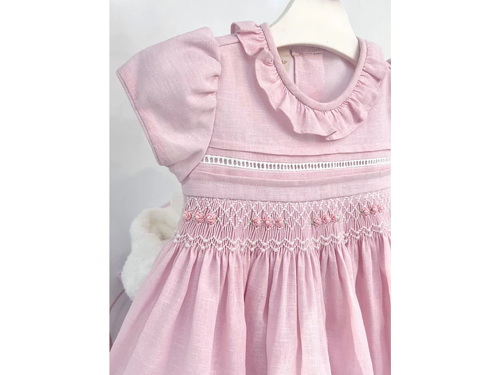 Vestido Nido De Abeja Lina 4