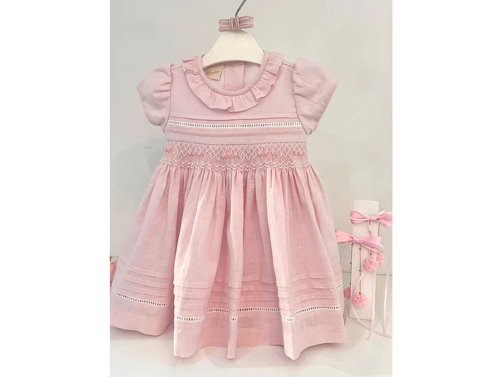 Vestido Nido De Abeja Lina 5