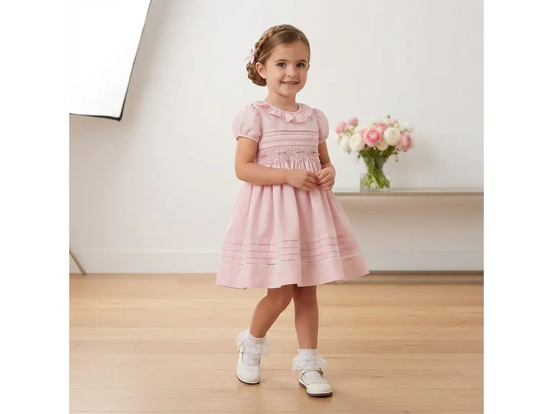 Vestido Nido De Abeja Lina 2