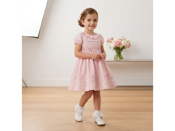 Vestido Nido De Abeja Lina 2
