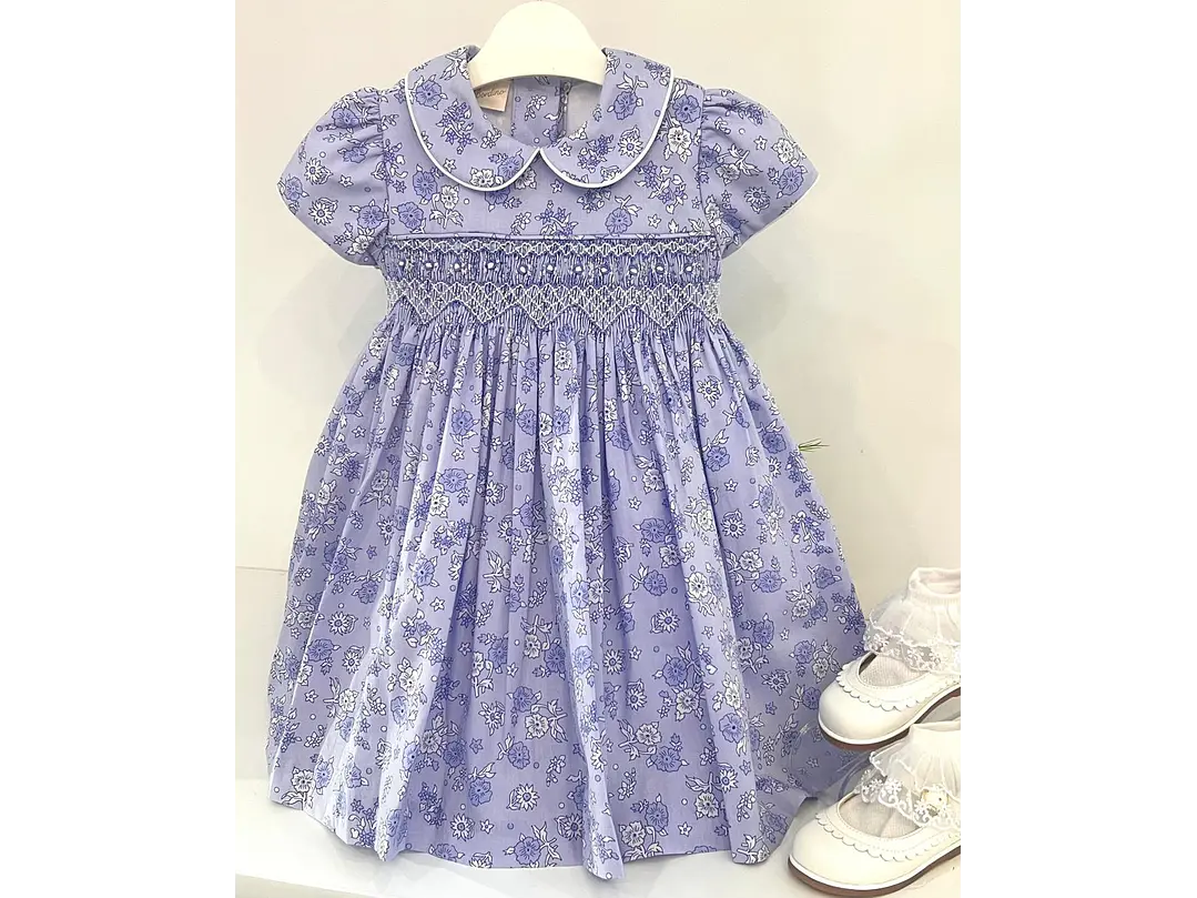 Vestido Nido De Abeja Estampado 1