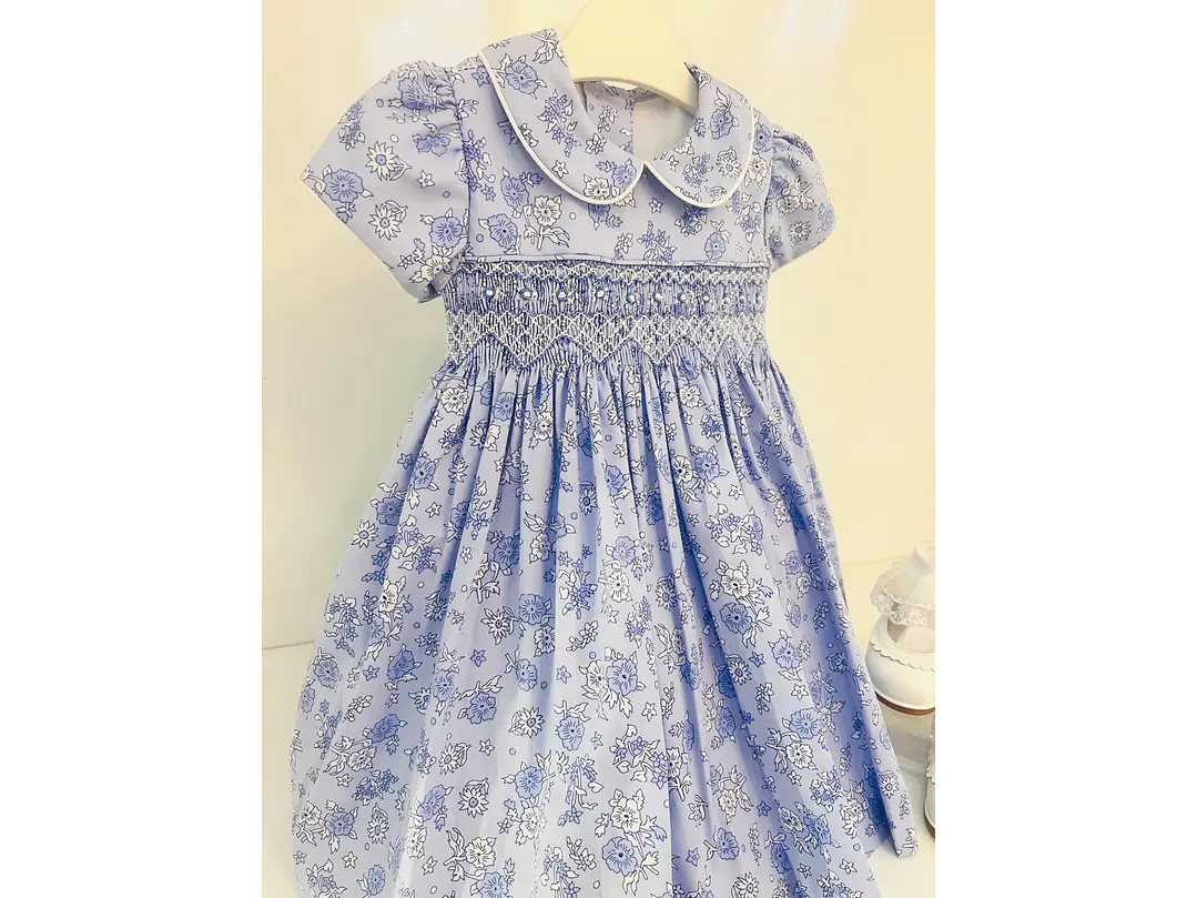 Vestido Nido De Abeja Estampado 2