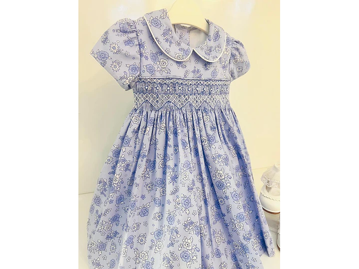 Vestido Nido De Abeja Estampado 2