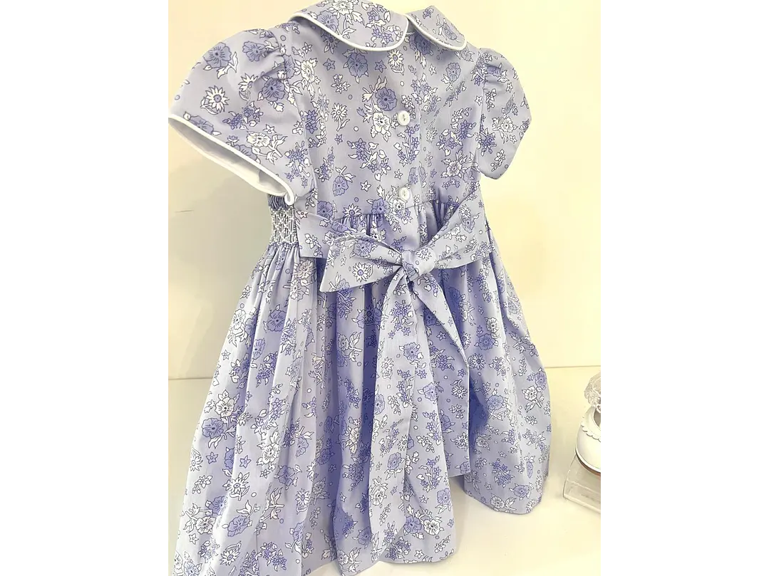 Vestido Nido De Abeja Estampado 3
