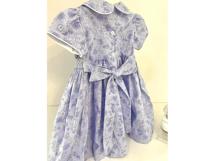 Vestido Nido De Abeja Estampado 3