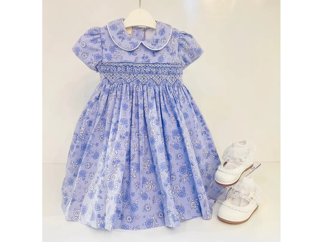 Vestido Nido De Abeja Estampado 4