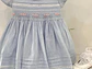 Vestido Nido Abeja Celeste - Miniatura 1