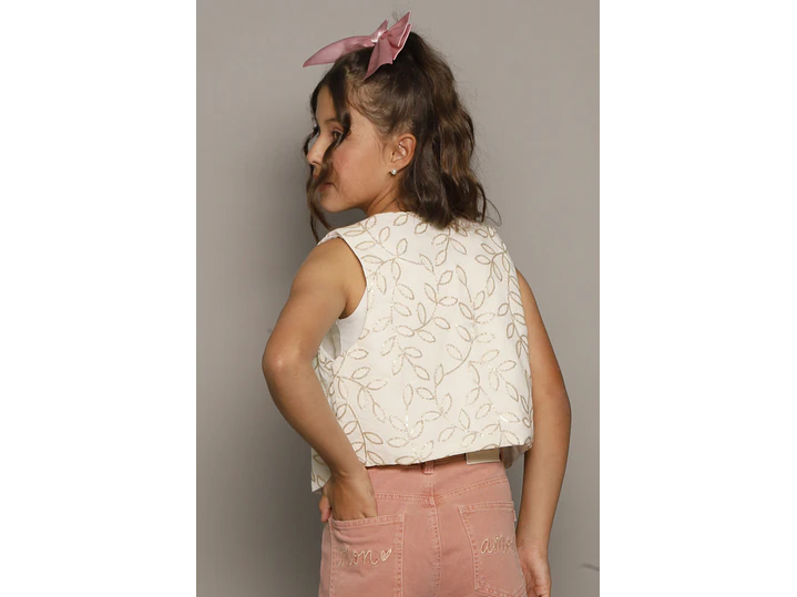 Chaleco + Top Beige  2