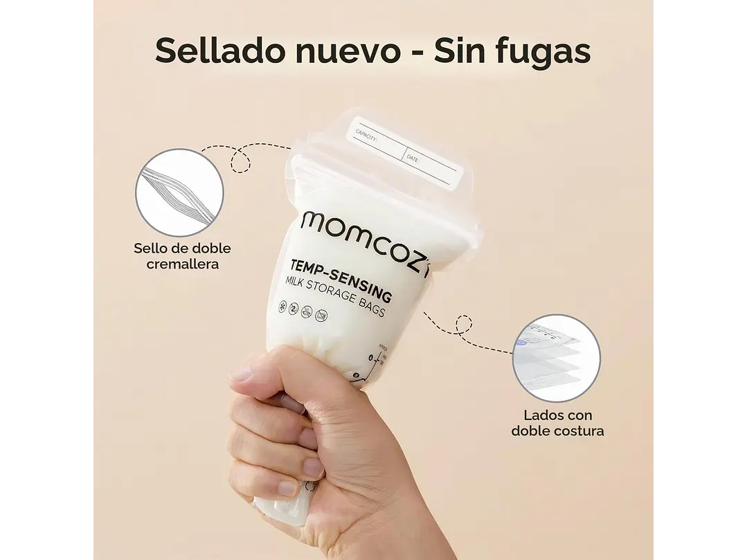 Momcozy Bolsas De Almacenamiento De Leche Materna X 50 Unidad 2