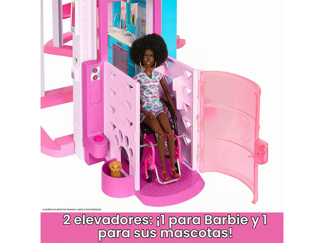  Barbie Juego de casa de muñecas Dreamhouse y 3