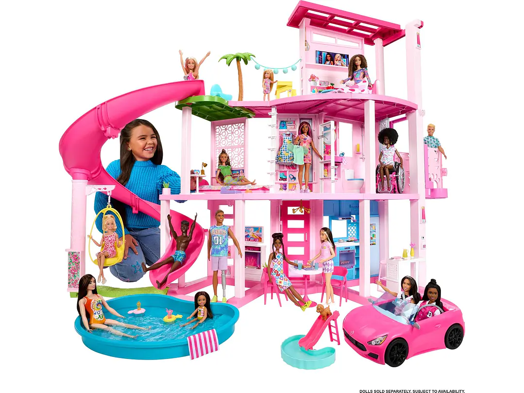  Barbie Juego de casa de muñecas Dreamhouse y 1