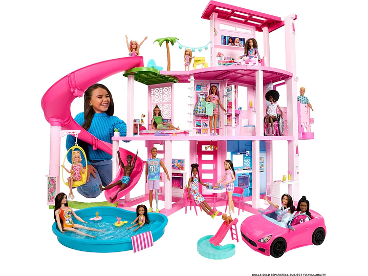  Barbie Juego de casa de muñecas Dreamhouse y 1