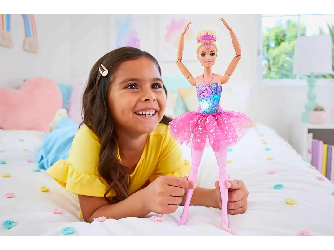 Barbie Dreamtopia Twinkle Lights - Muñeca Bailarina Con Cabello Rubio  4