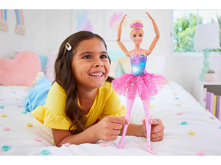 Barbie Dreamtopia Twinkle Lights - Muñeca Bailarina Con Cabello Rubio  4