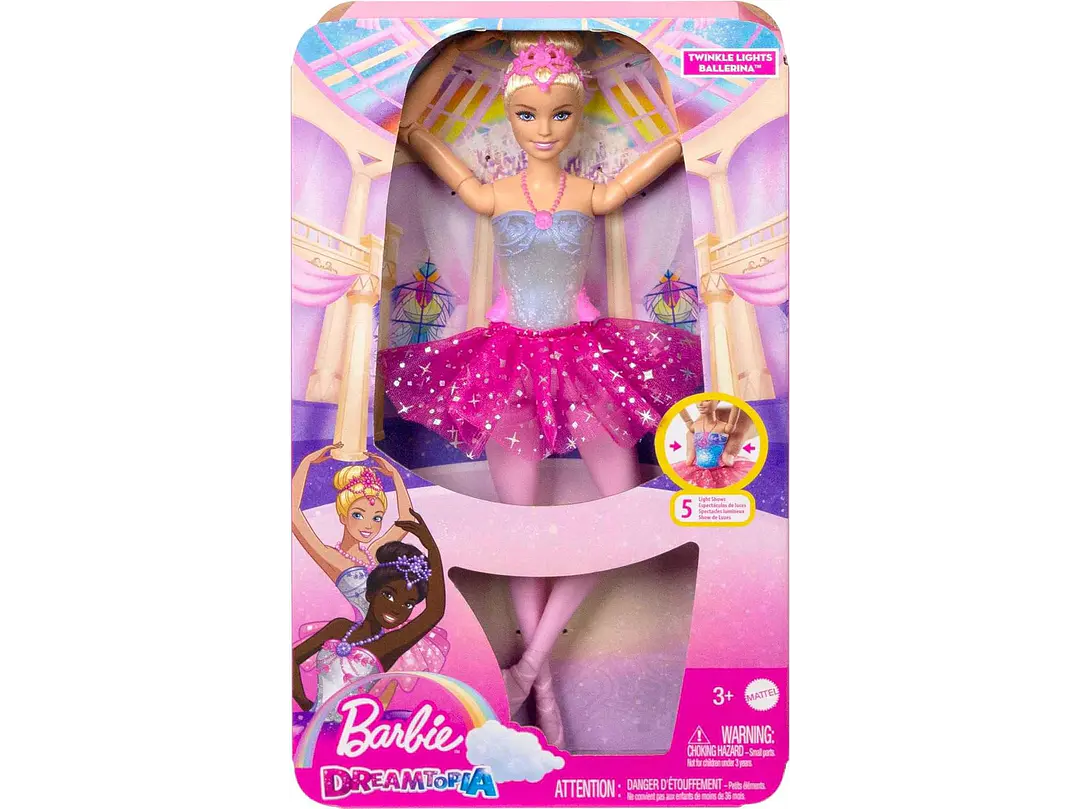Barbie Dreamtopia Twinkle Lights - Muñeca Bailarina Con Cabello Rubio  2