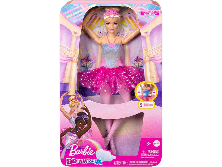Barbie Dreamtopia Twinkle Lights - Muñeca Bailarina Con Cabello Rubio  2