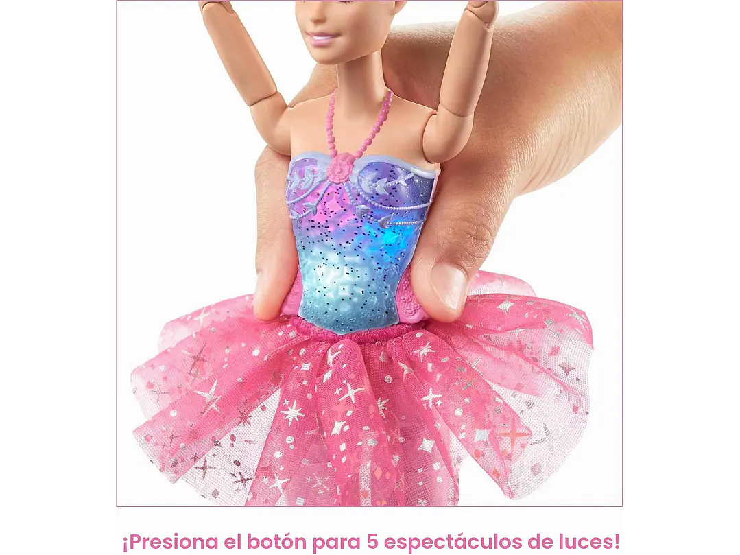 Barbie Dreamtopia Twinkle Lights - Muñeca Bailarina Con Cabello Rubio  7