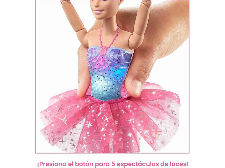Barbie Dreamtopia Twinkle Lights - Muñeca Bailarina Con Cabello Rubio  7