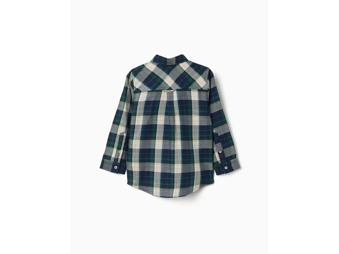 Camisa De Manga Larga A Cuadros Zippy 2