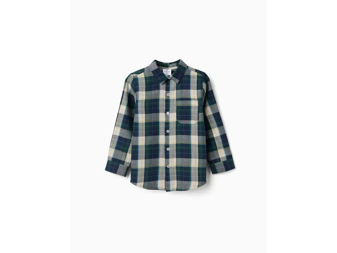 Camisa De Manga Larga A Cuadros Zippy 1